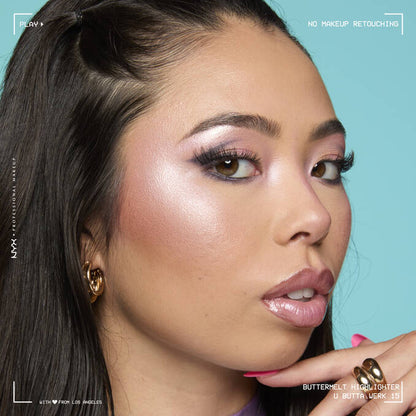 NYX Buttermelt Highlighter – هايلايتر ناعم بلمسة متوهجة