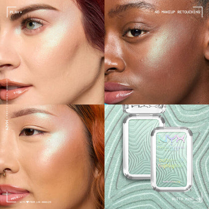 NYX Buttermelt Highlighter – هايلايتر ناعم بلمسة متوهجة