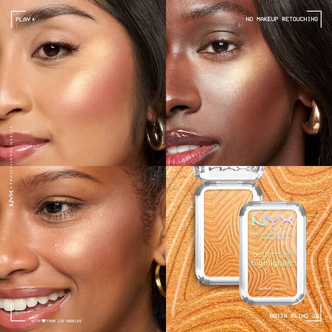 NYX Buttermelt Highlighter – هايلايتر ناعم بلمسة متوهجة