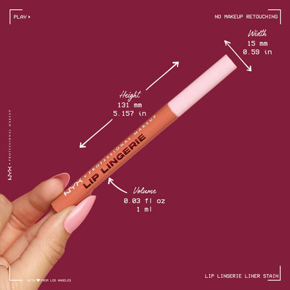 NYX Lip Lingerie Lip Liner Stain – قلم تحديد شفاه ثابت