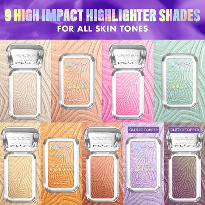 NYX Buttermelt Highlighter shades range for all skin tones