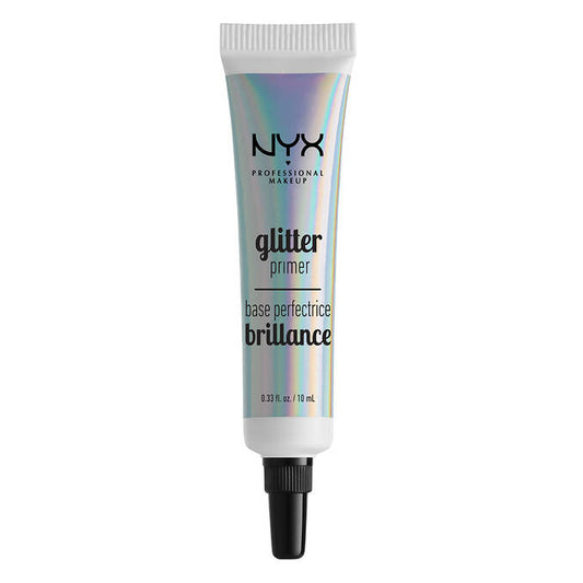 NYX Glitter Primer tube on white background