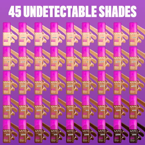 NYX Make Em Wonder Foundation 45 undetectable shades range
