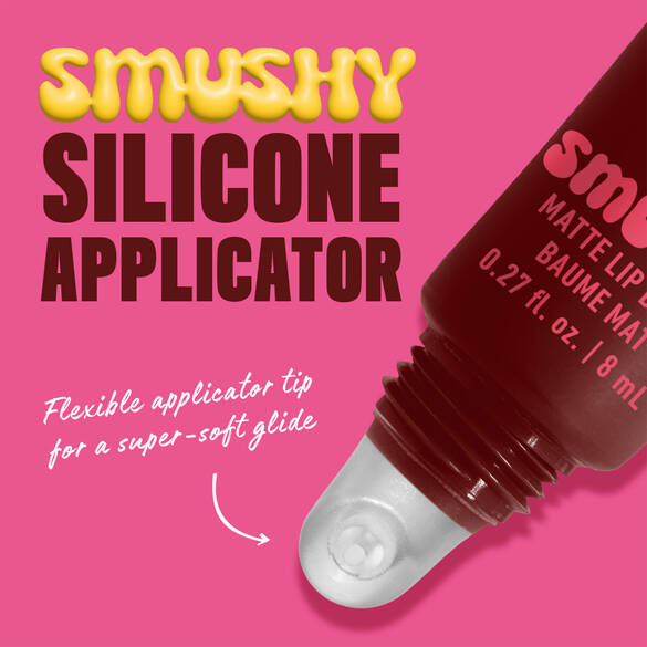 NYX Smushy Matte Lip Balm flexible silicone applicator tip