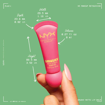 NYX Smushy Matte Lip Balm tube 8 ml soft matte lip balm