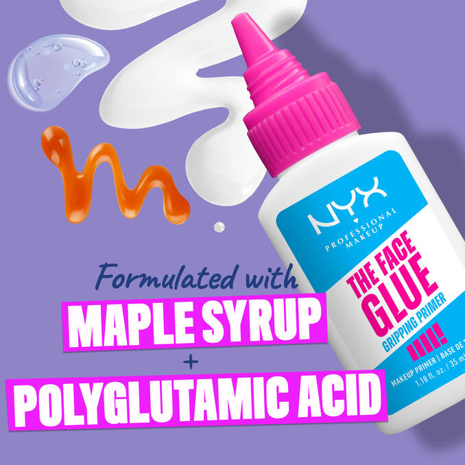 NYX The Face Glue primer formulated with maple syrup and polyglutamic acid