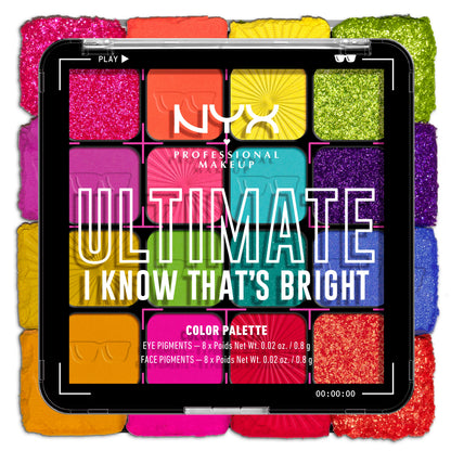 NYX Ultimate I Know That's Bright colorful eyeshadow palette