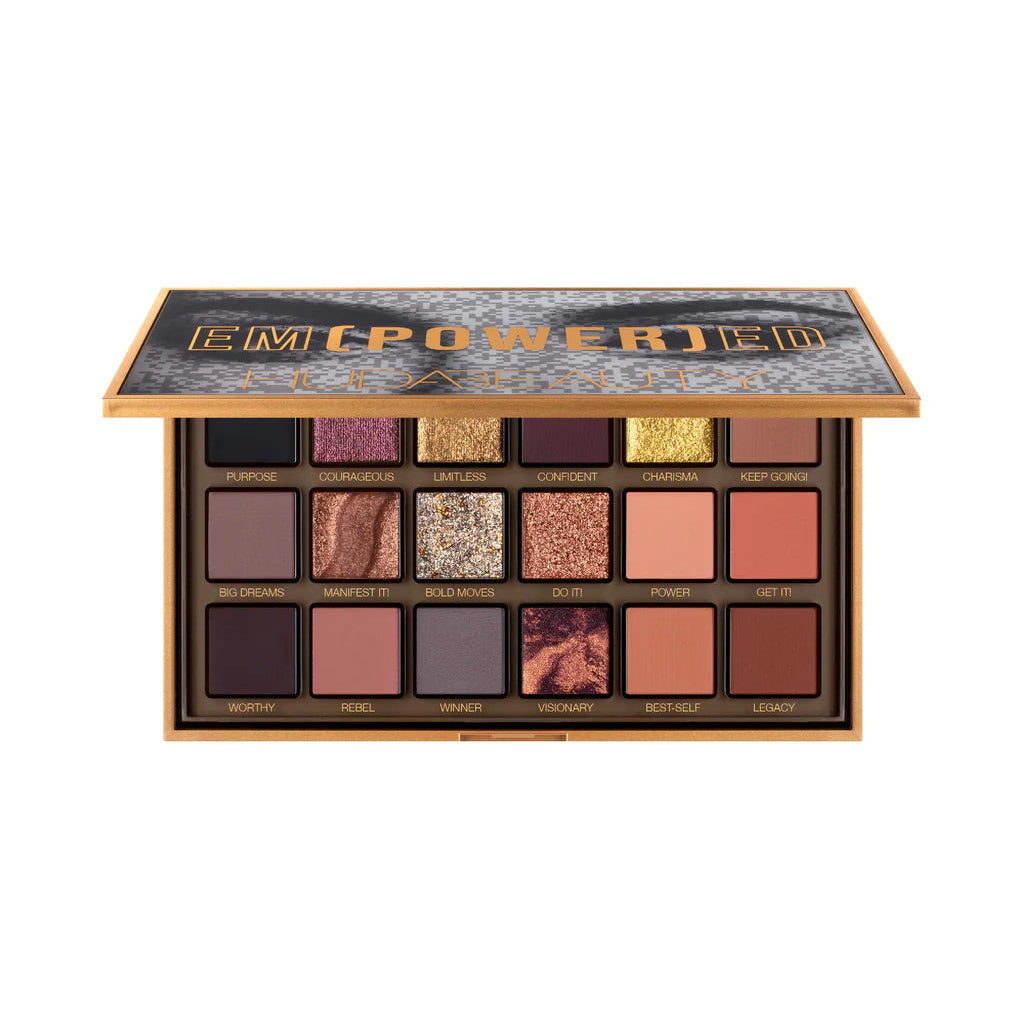 HUDA BEAUTY Empowered Eyeshadow Palette open shades