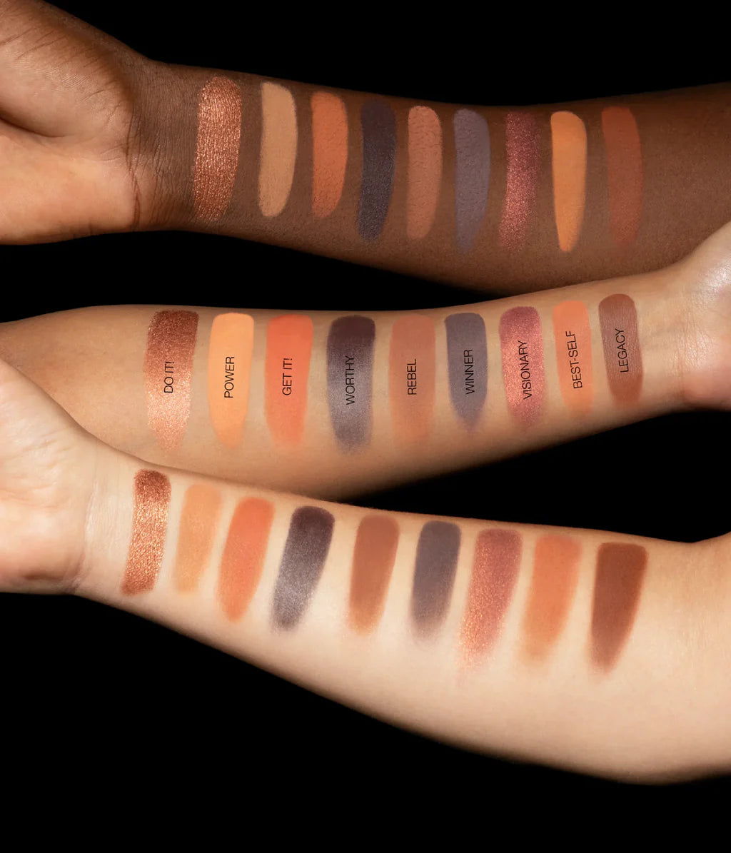 HUDA BEAUTY Empowered Eyeshadow Palette swatches