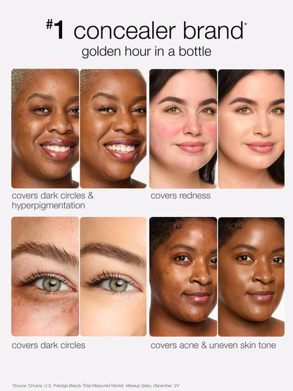 Tarte Shape Tape Radiant Concealer before and after results on different skin concerns