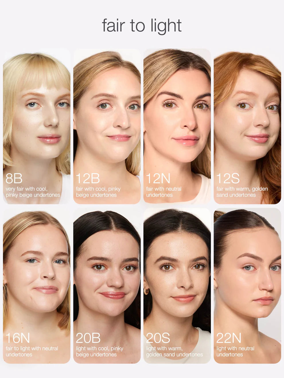 Tarte Shape Tape Radiant Concealer fair to light shade guide