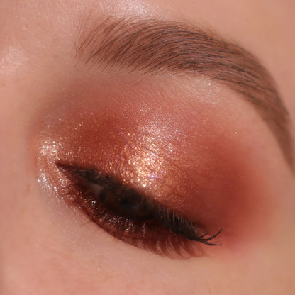 Revolution True Icon Bronze Eyeshadow Palette applied on eyes