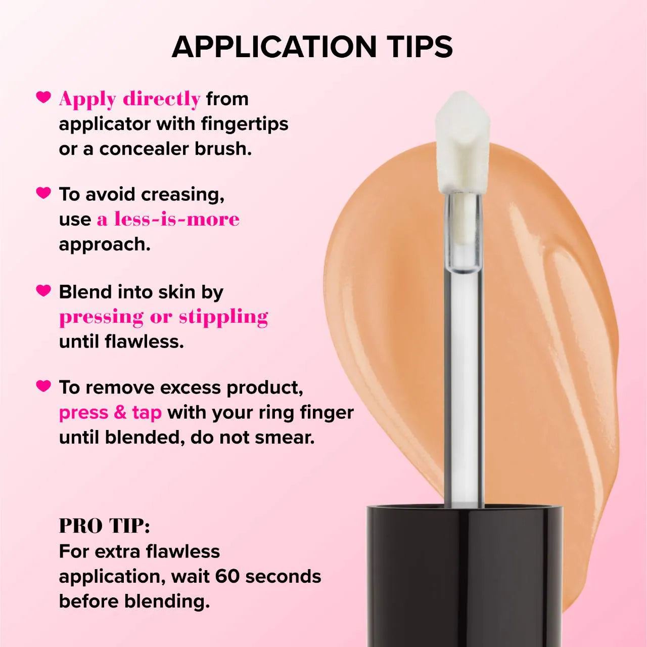 Too Faced Born This Way concealer application tips for blending, avoiding creasing, and smooth coverage