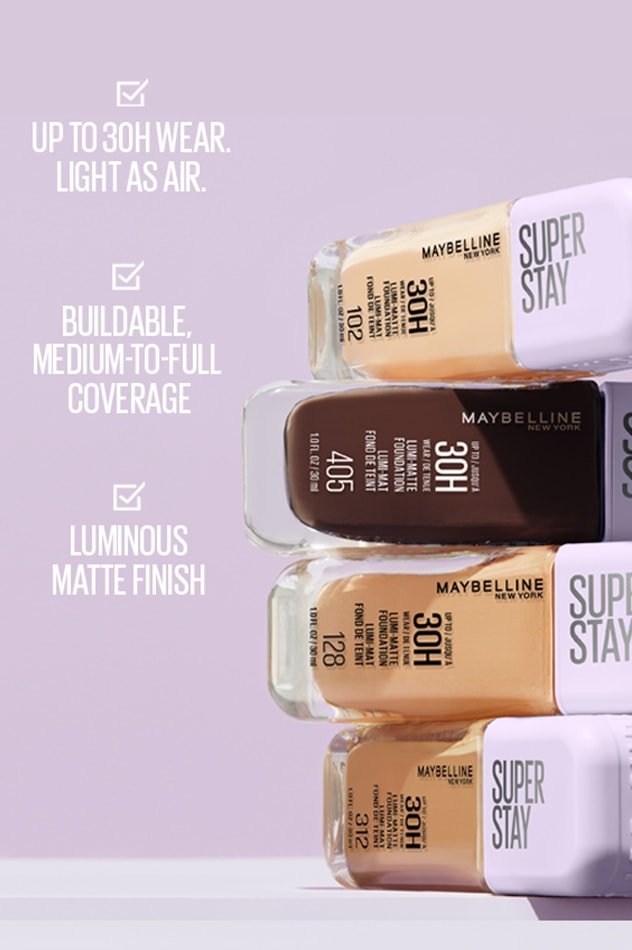 Maybelline Super Stay® Lumi-Matte Foundation – فاونديشن لومي-مات ثابت
