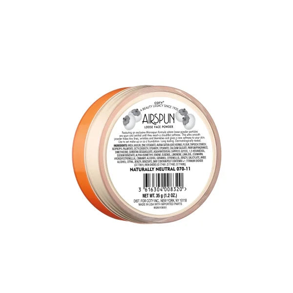 Airspun Loose Face Powder – بودرة وجه سائبة لتثبيت المكياج
