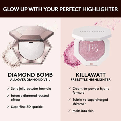 Fenty Beauty Diamond Bomb All-Over Diamond Veil – هايلايتر لامع متعدد الاستخدام
