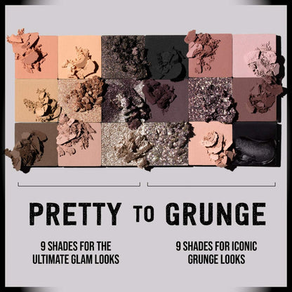 HUDA BEAUTY Pretty Grunge Eyeshadow Palette swatches