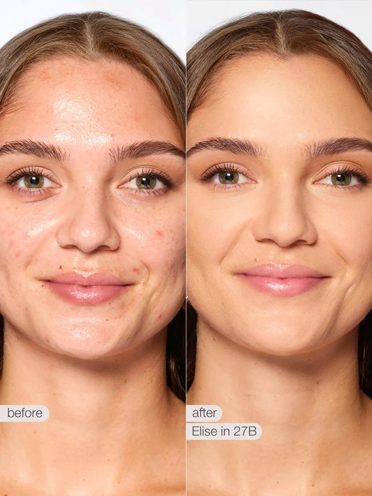 tarte Shape Tape ultra Creamy Concealer applied Face before and after