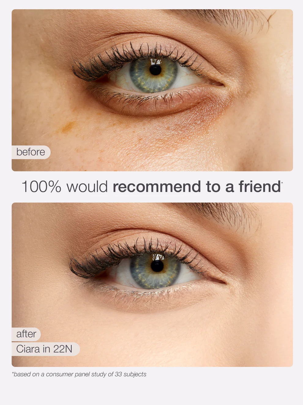 tarte Shape Tape ultra Creamy Concealer before and after under eye coverage